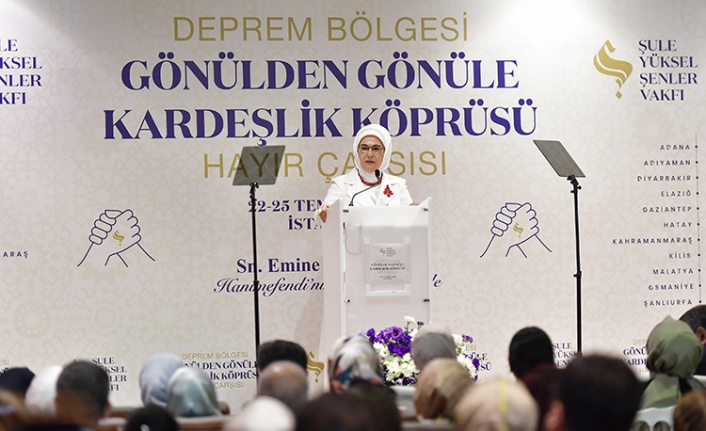 Emine Erdoğan’dan açılan “Hayır Çarşısı”na destek ziyareti